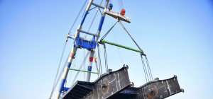 Excursie renovatie Haringvlietbrug • stalen val in aanbouw
