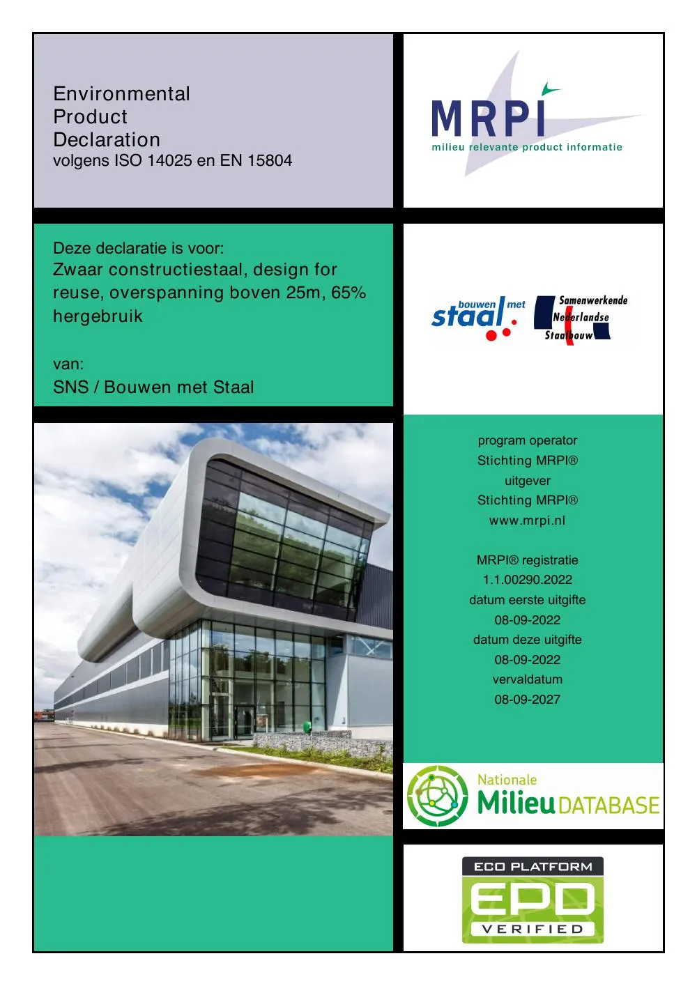 EPD zwaarconstructiestaal 3