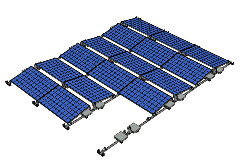 Zonnepanelen, constructie, foto: via M3C